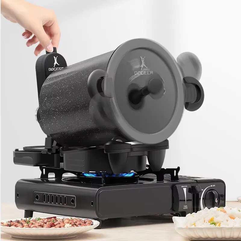 Home Cooking Fried Rice - 2026年最新家庭用＆屋外用多機能電気調理器360 ° 回転式チャーハンメーカー麺調理器BBQグリル