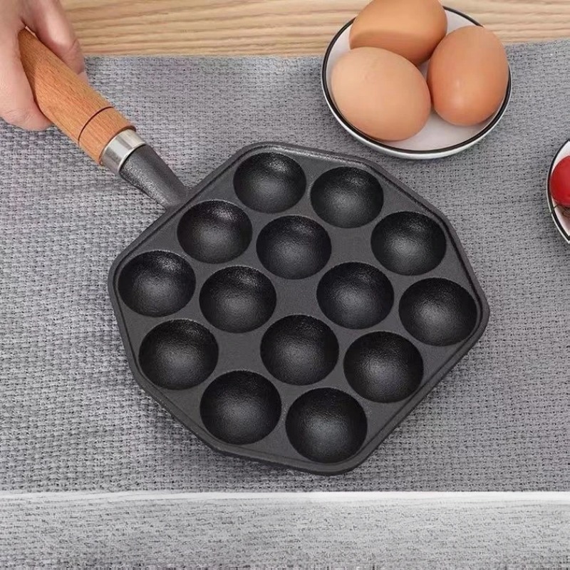 プロの誘導鋳鉄ガスストーブベーキングパン、14穴、パンケーキ - Dosa Pan Iron のレビューと価格