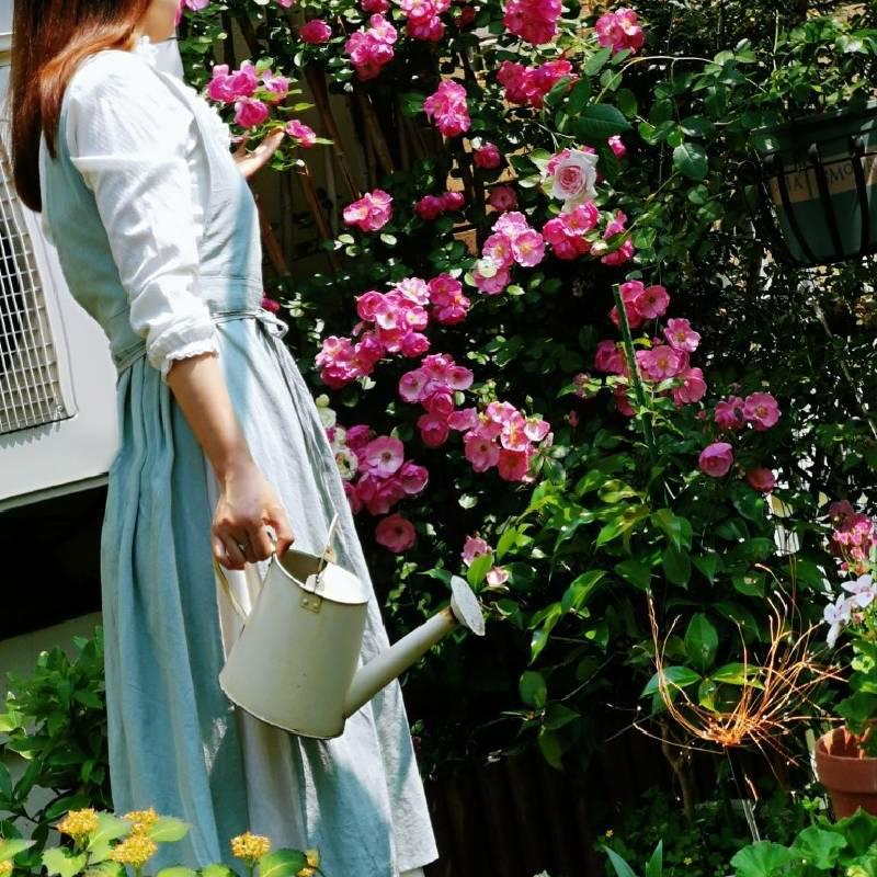 フランスの花屋コットンとリネンエプロンガーデニングコーヒーフ - Home Cooking In French のレビューと価格