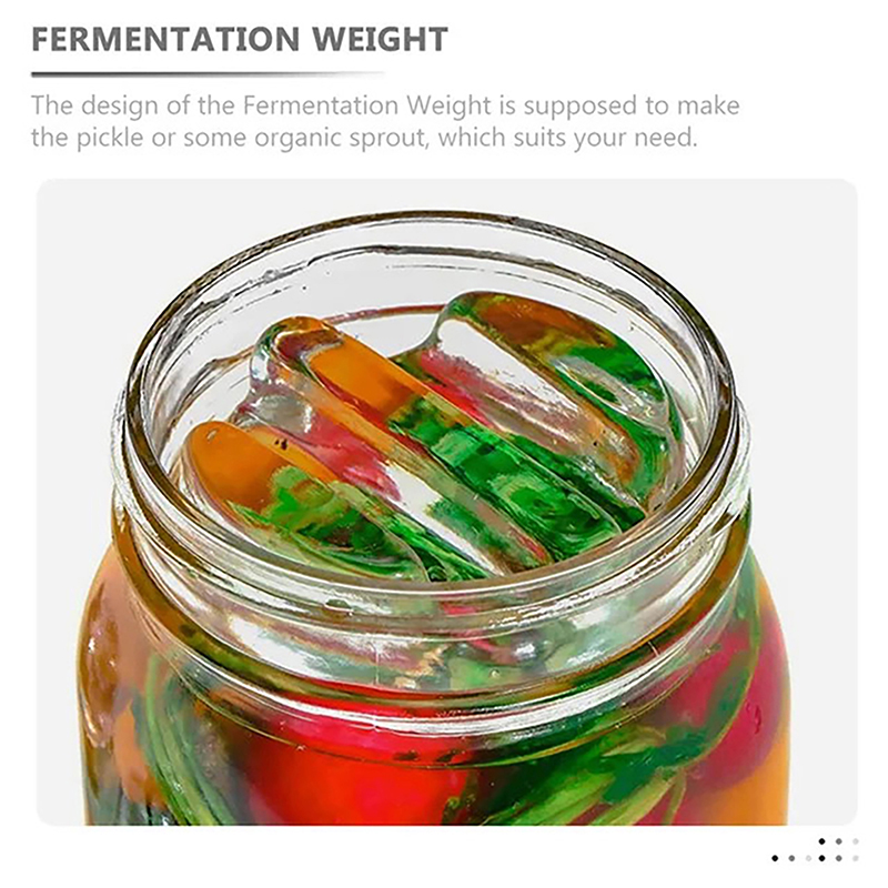 発酵ガラスウェイト、イージーグリップハンドル付き、ジャー用の - Fermentation Crock のレビューと価格