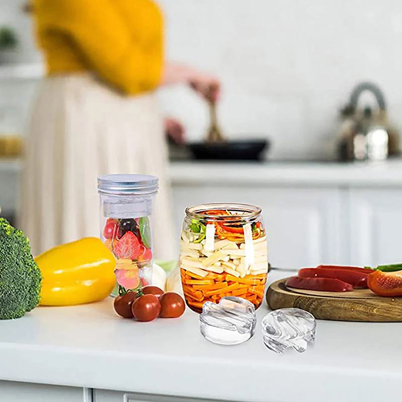 発酵ガラスウェイト、イージーグリップハンドル付き、ジャー用の - Fermentation Crock のレビューと価格