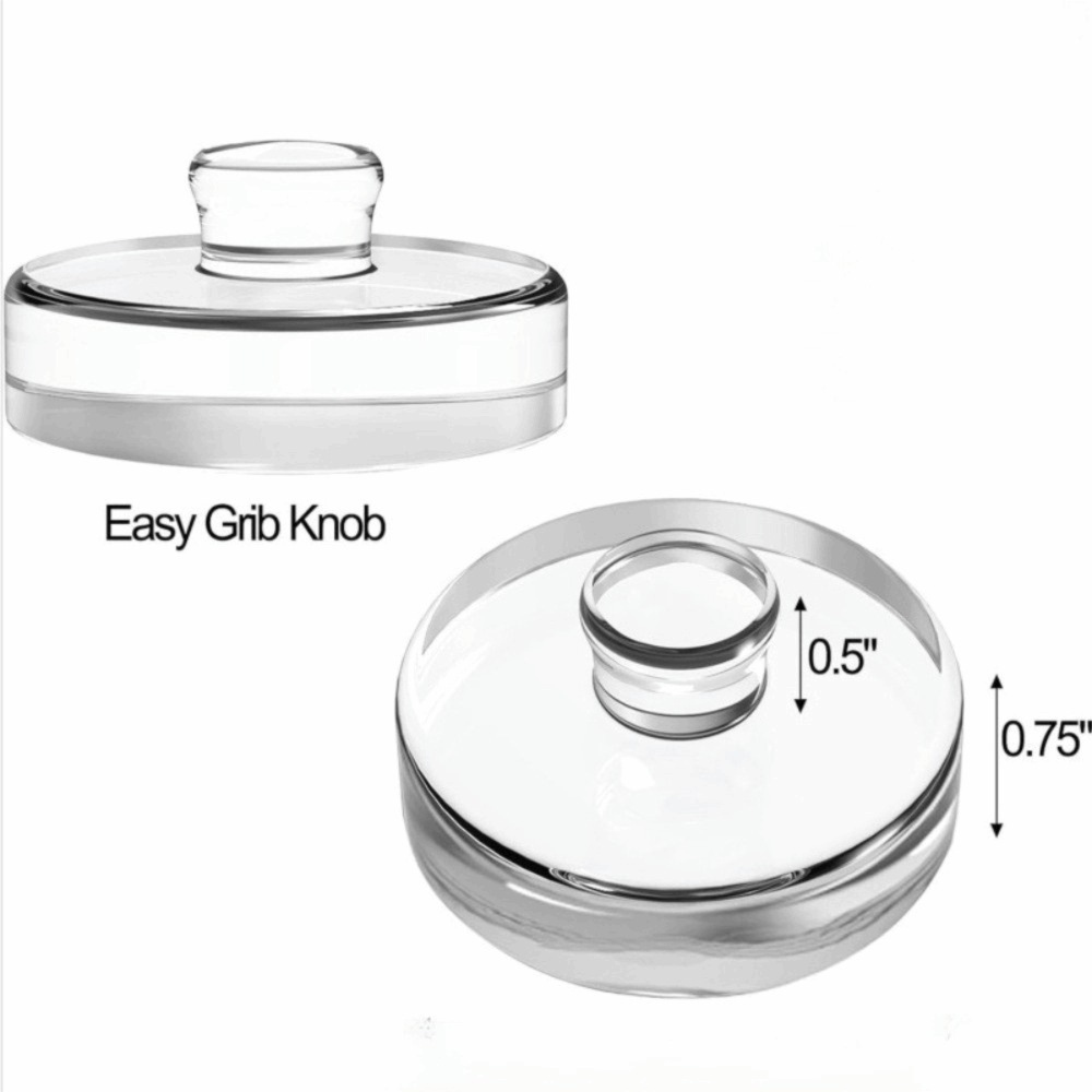 発酵ガラス重し 透明 ハンドル付き 広口メイソンジャー蓋 密 - Fermentation Crock のレビューと価格
