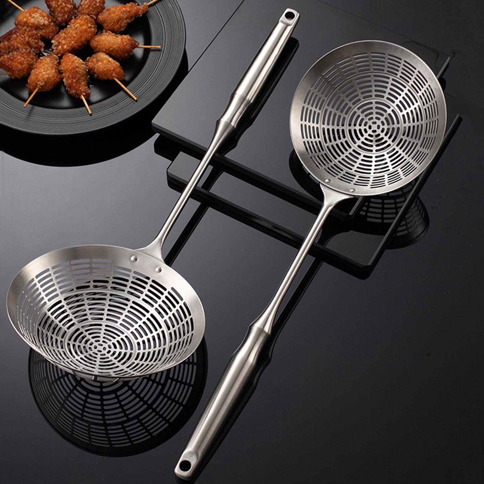 ハンドル付きストレーナー、ロングハンドル、大型深型レードル、 - Home Cooking In French のレビューと価格