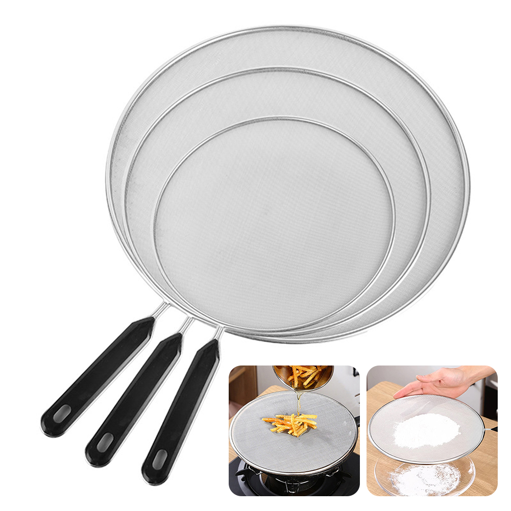 19-33 センチメートルステンレス鋼油はねスクリーンフライ - Dosa Pan Iron のレビューと価格