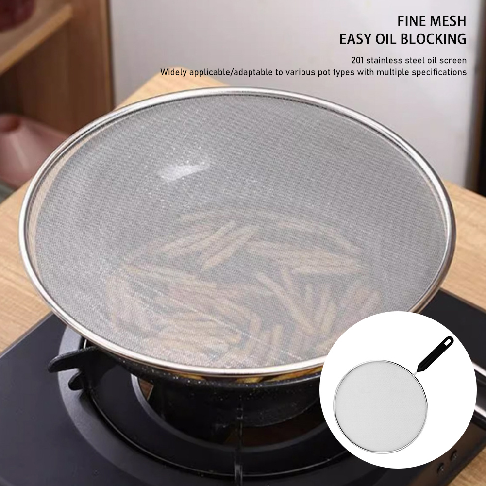 19-33 センチメートルステンレス鋼油はねスクリーンフライ - Dosa Pan Iron のレビューと価格