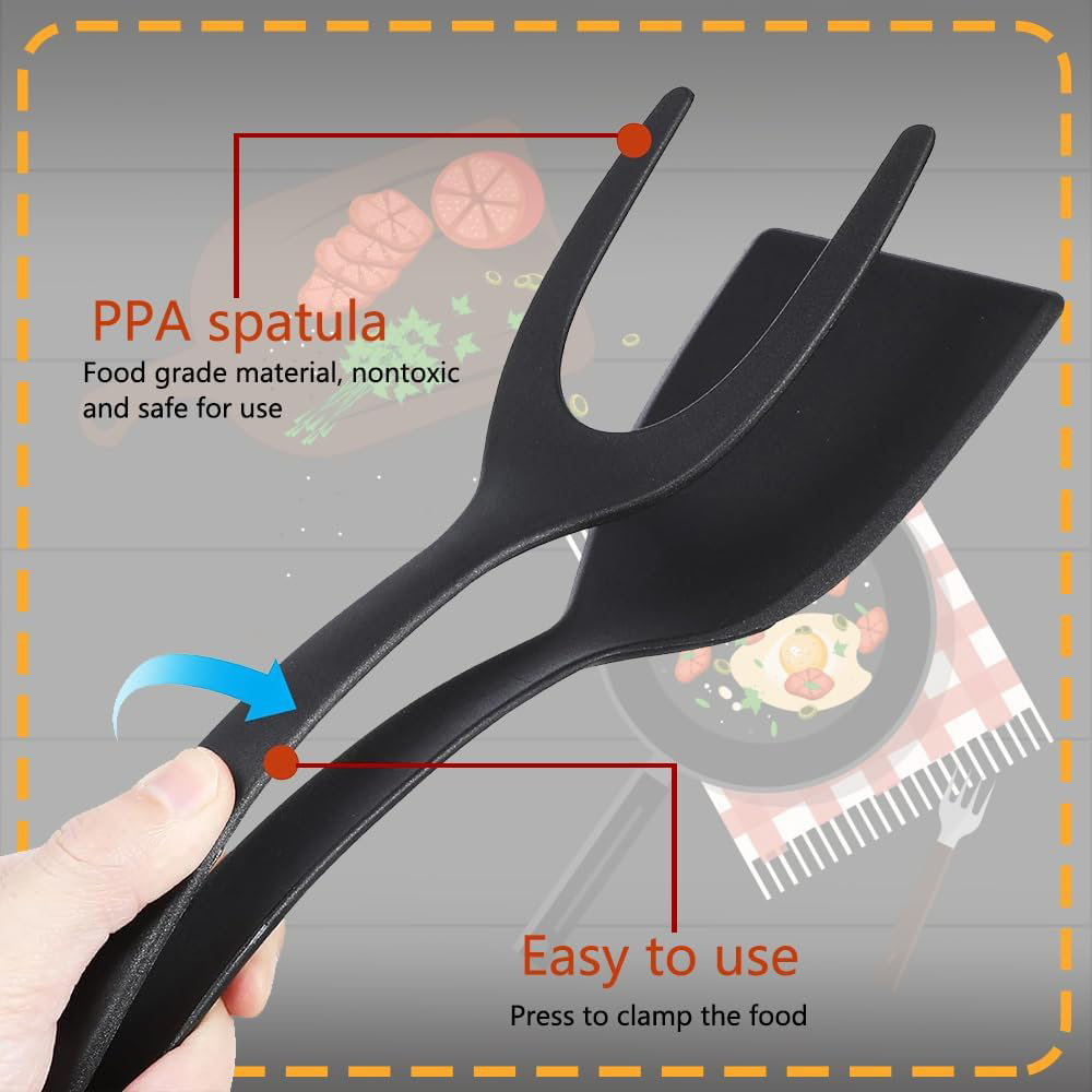 2in1グリップフリップスパチュラクランプ、卵、パンケーキ、 - Home Cooking In French のレビューと価格