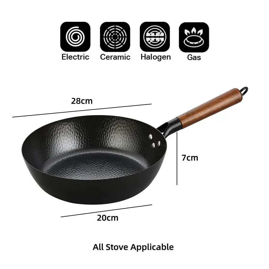 コーティングされていない高品質の鉄鍋、家庭用調理鍋、より深い - Dosa Pan Iron のレビューと価格