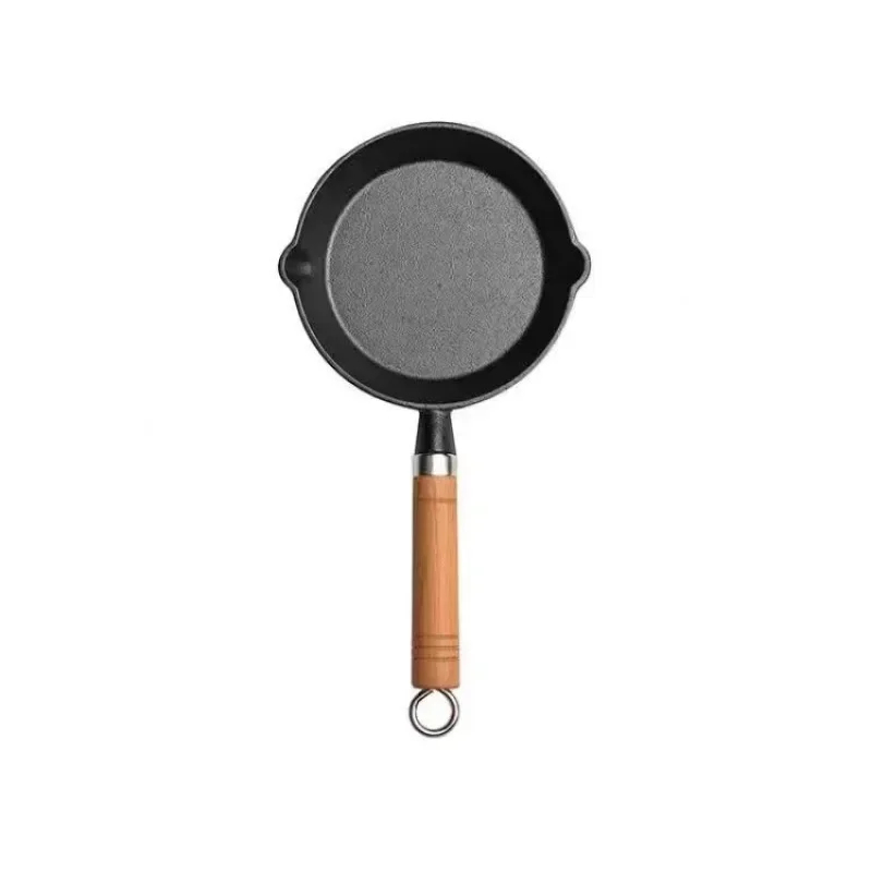 20cm 鋳鉄製フライパン 木製ハンドル付き – 無塗装プレ - Dosa Pan Iron のレビューと価格